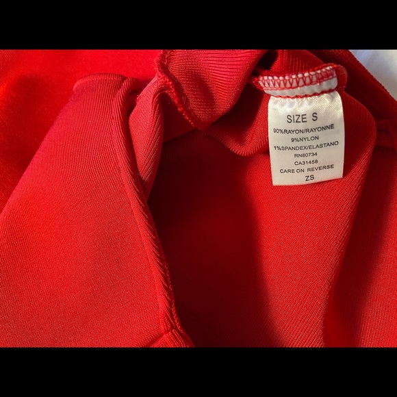 NEW RED BANDAGE DRESS - Picture 3 of 3